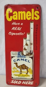 Chesterfield Cigarettes "They Satisfy!" Metal Thermometer (TAC)
