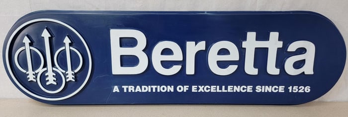 Beretta (firearms) Plastic Sign