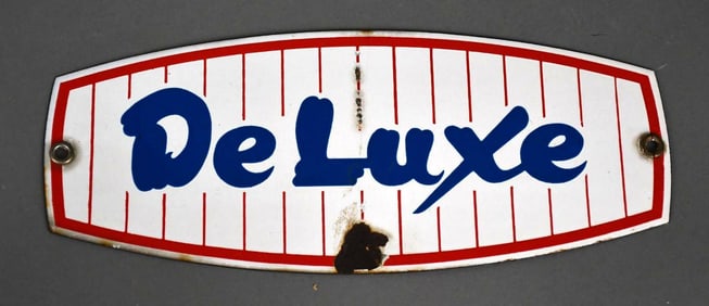 (Champlin) DeLuxe Porcelain Pump Sign (TAC)