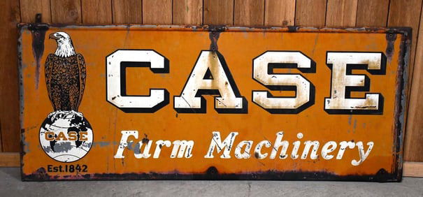 Case Farm Machinery w/Ole Abe Logo Metal Sign (TAC)