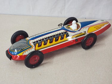 Marx 12-Cylinder Race Car Tin Litho Windup