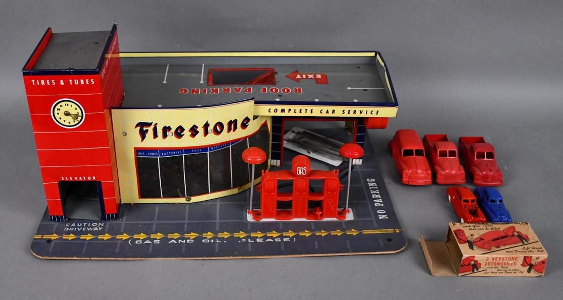 Firestone Toy Service Station w/Cars (1 of 9)