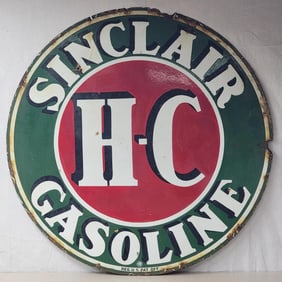 Sinclair H-C Gasoline Porcelain Sign (TAC)