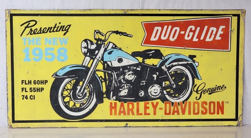Fantasy Harley-Davidson 1958 w/Image Metal Sign