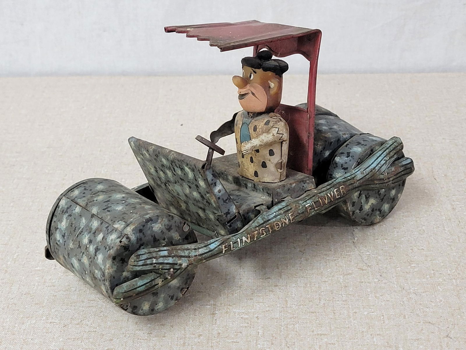 Marx Flintstone Flivver Tin Litho Friction Toy Car (1 of 6)