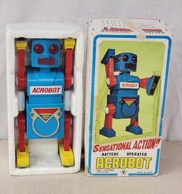 RARE VINTAGE ACROBOT ROBOT/YONEZAWA /JAPAN/MIB