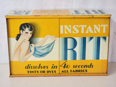 Rit Instant Tints & Dye Metal Point of Sale Display Cabinet