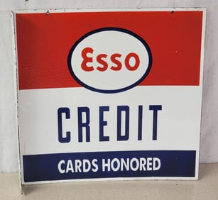 Reproduction Esso Credit Card Sign