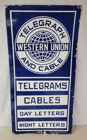Reproduction Western Union Porcelain Sign