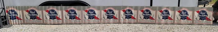 Pabst Blue Ribbon Rolled Cardboard Sign