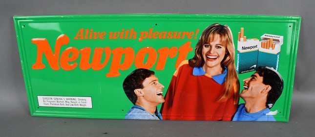 Newport Cigarettes Metal Sign