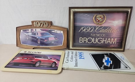 3-1980's & 1990's Plastic Dealer Showroom Signs