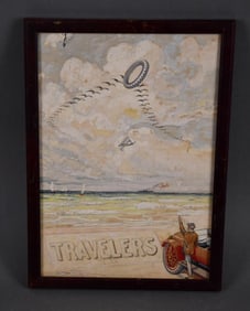 Small Travelers Water Color Painting