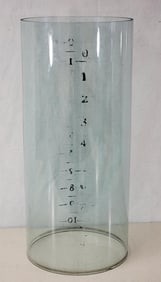 Etched Glass Visible Gas Pump Cylinder 27"x12"