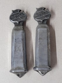 2-Falstaff Beer Metal Post Topper for Truck Bed Post