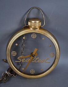Sealtest Pocket Watch Styled Lighted Clock