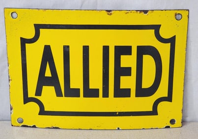 Allied Porcelain Sign