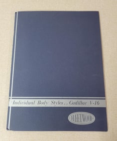 Individual Body Styles Cadillac V-16 Fleetwood Sales Literature