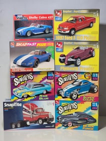 8-Plastic Automobile Models all have been Assembled