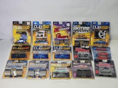 15-Different 1/64 Scale Diecast Vehicles NIB