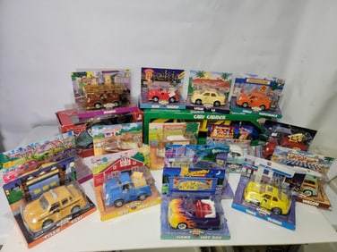15-Chevron Cars, Car Carrier Semi & Trailer NIB