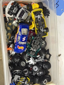 3-Large Tubs Full of Toy Parts and Sets