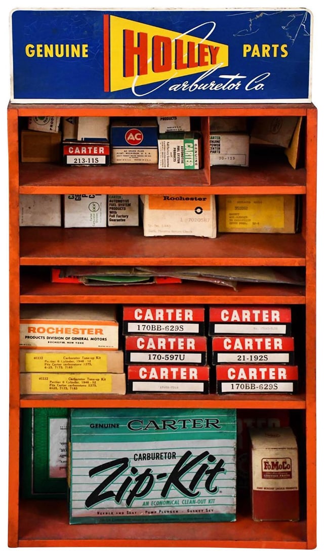 Holley Carburetor Genuine Parts Metal Display Cabinet (TAC) (1 of 7)