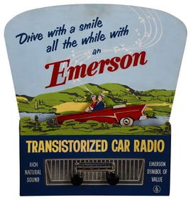 "Graphical" Emerson Transistorized Car Radio Motion Display (TAC)