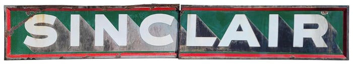 Sinclair Large Porcelain Sign