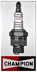 Champion (spark plug) Porcelain Sign (TAC)