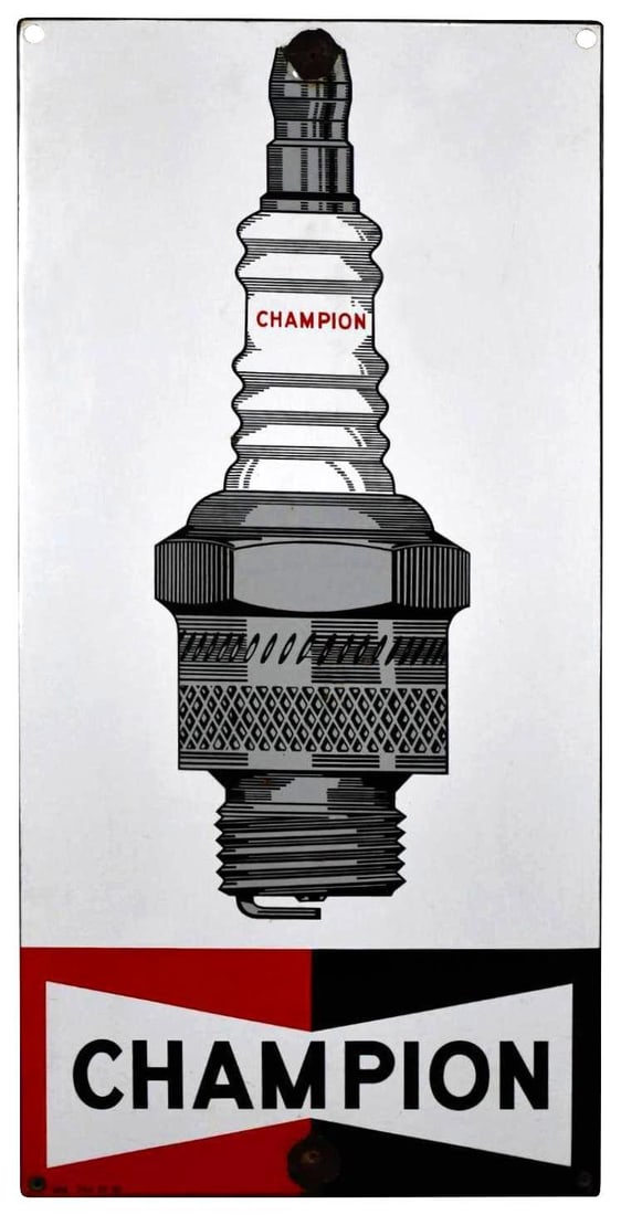 Champion (spark plug) Porcelain Sign (TAC) (1 of 7)