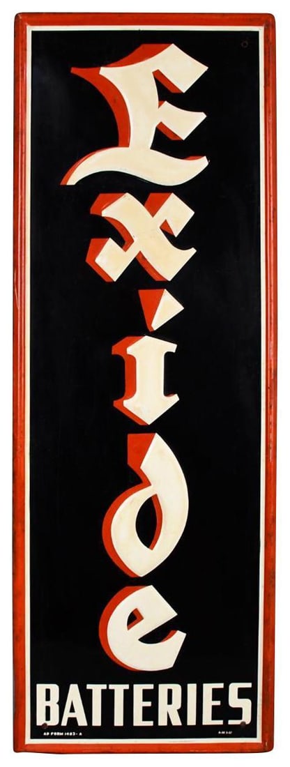 Exide Batteries Metal Sign (TAC) (1 of 5)