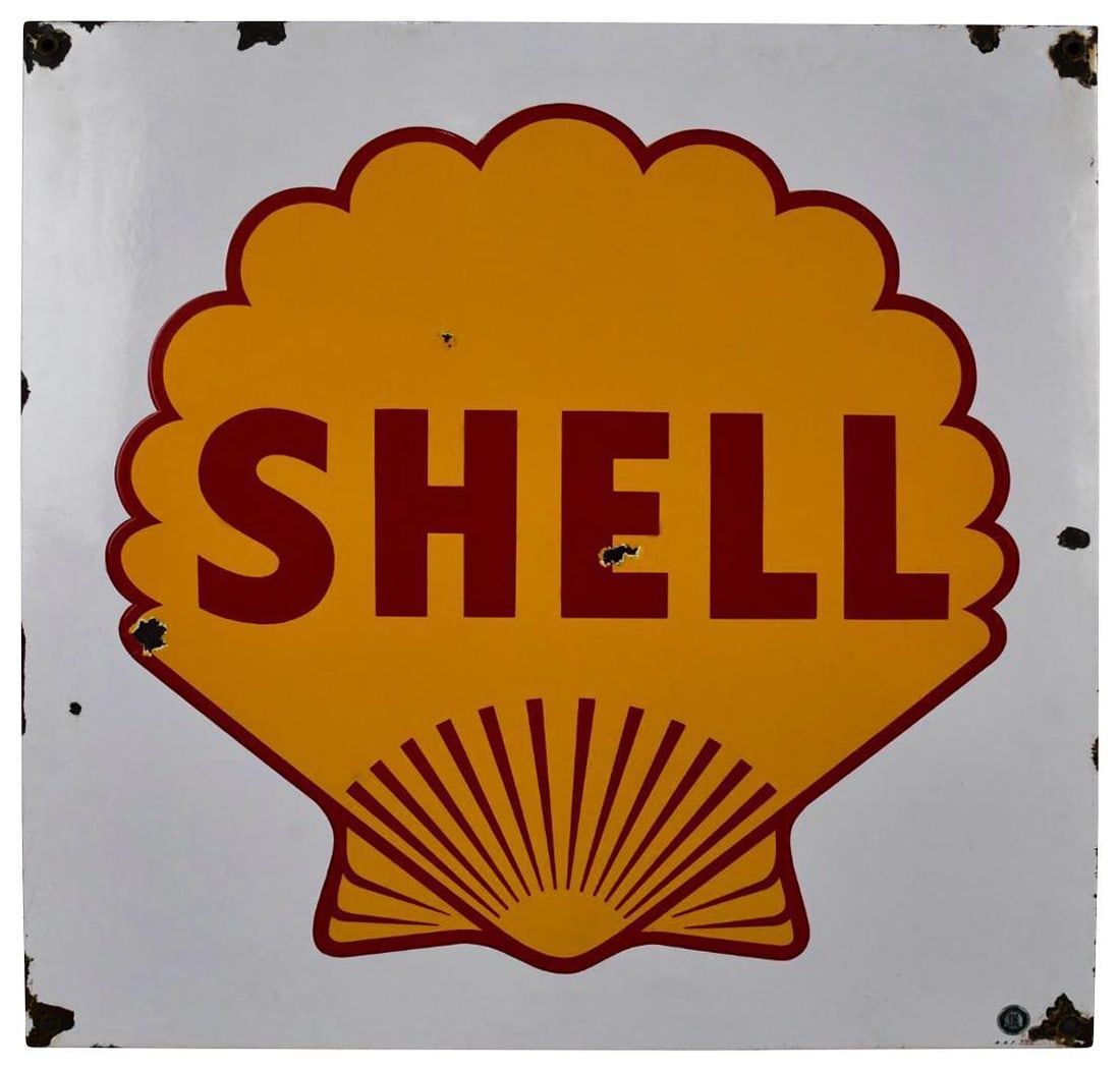 Shell Logo Porcelain Sign (TAC) (1 of 6)