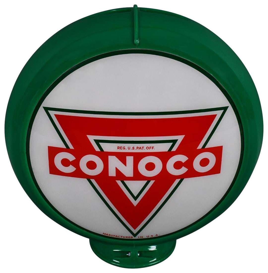Conoco w/Green Outline Logo 13.5" Globe Lenses (TAC) (1 of 3)
