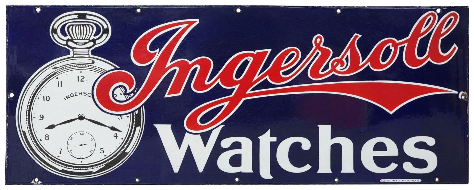Ingersoll Watches w/Image Porcelain Sign (TAC) (1 of 7)