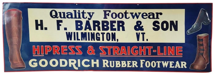 Goodrich Rubber Footwear w/Graphics Metal Tacker Sign (TAC)