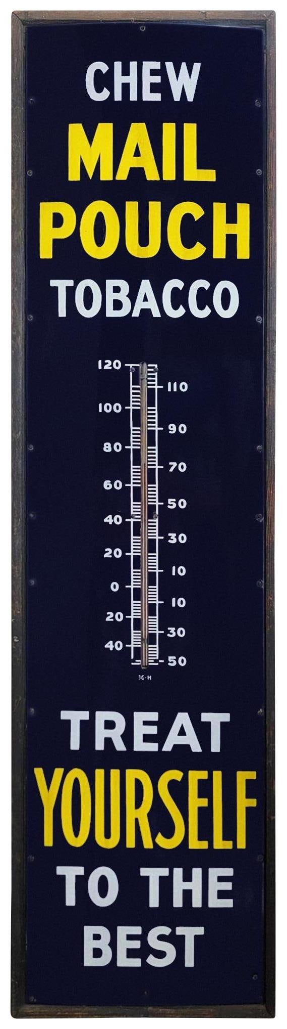 Chew Mail Pouch Tobacco Large Porcelain Thermometer (TAC) (1 of 8)