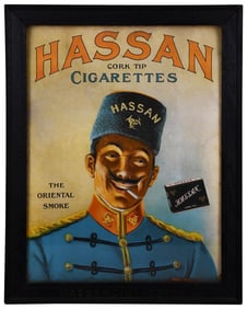 Hassan Cork Tip Cigarettes in Original Frame