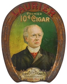 Laurier Premier 10¢ Cigar Metal Sign (TAC)