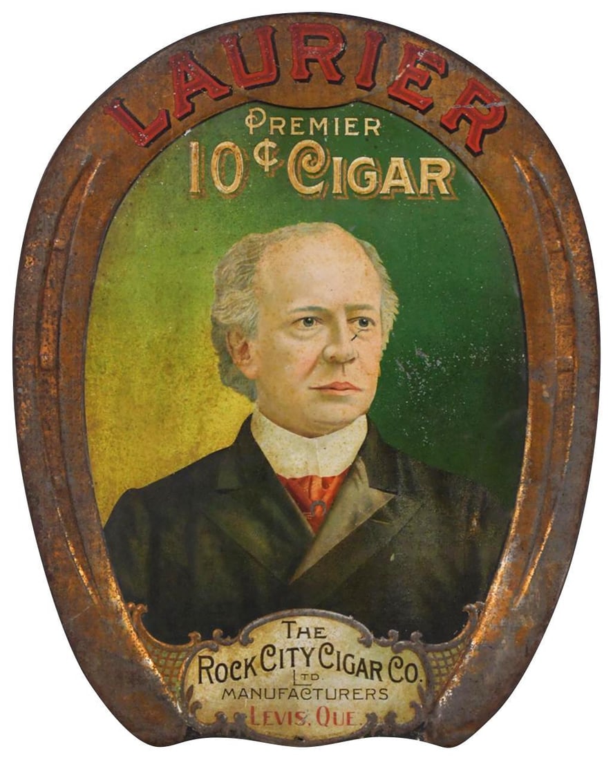 Laurier Premier 10¢ Cigar Metal Sign (TAC) (1 of 6)