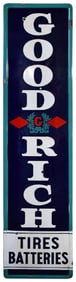 Goodrich Tires Batteries Porcelain Sign (TAC)
