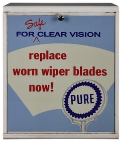 Pure "Replace worn wiper blades now!" Metal Cabinet