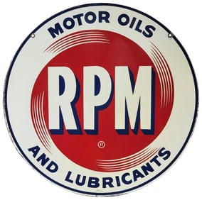 RPM Motor Oils & Lubricants Metal Sign (TAC)