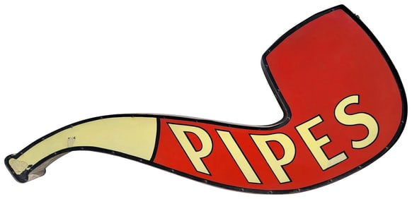 Pipe Porcelain Trade Sign (TAC)
