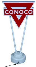 "AWESOME!" Salesman Sample Conoco Lighted Identification Sign