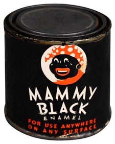 Mammy Black Enamel Paint Can