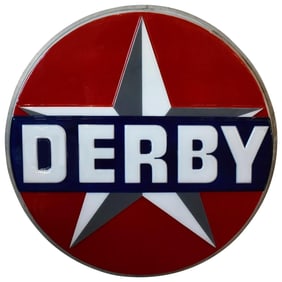 Derby w/Star Logo Plastic Identification Sign Insert (TAC)