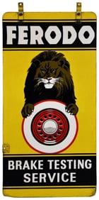 Ferodo Brake Testing Service w/Lion Metal Sign (TAC)