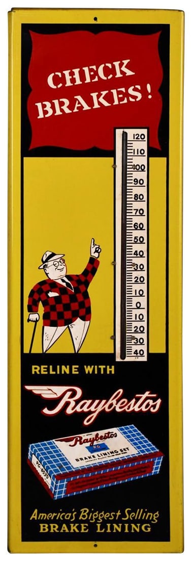Raybesto "Check Brakes!" Metal Thermometer (TAC) (1 of 7)