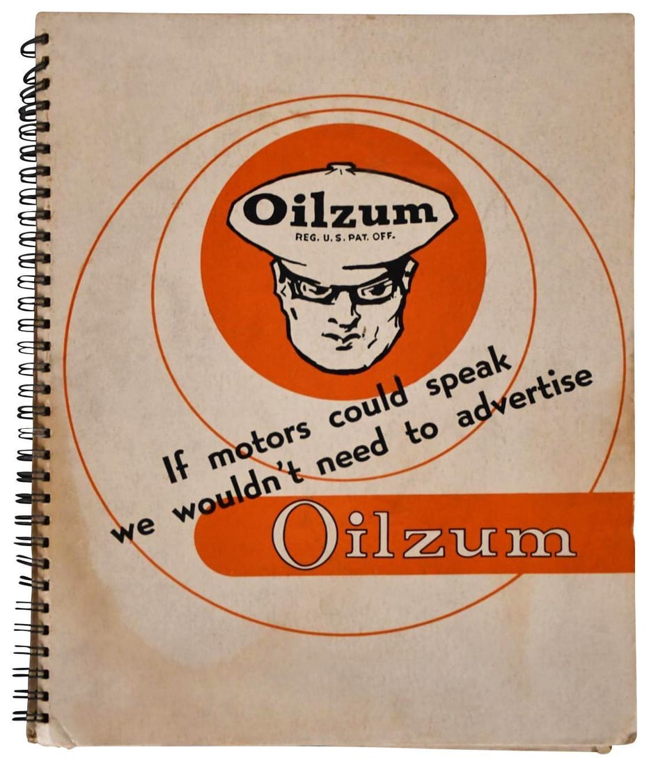 1950's Oilzum Dealer Advertising Book (1 of 6)